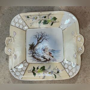 Antique‎ Vintage Karlsbad BBD Hand Painted Plate Numbered 15